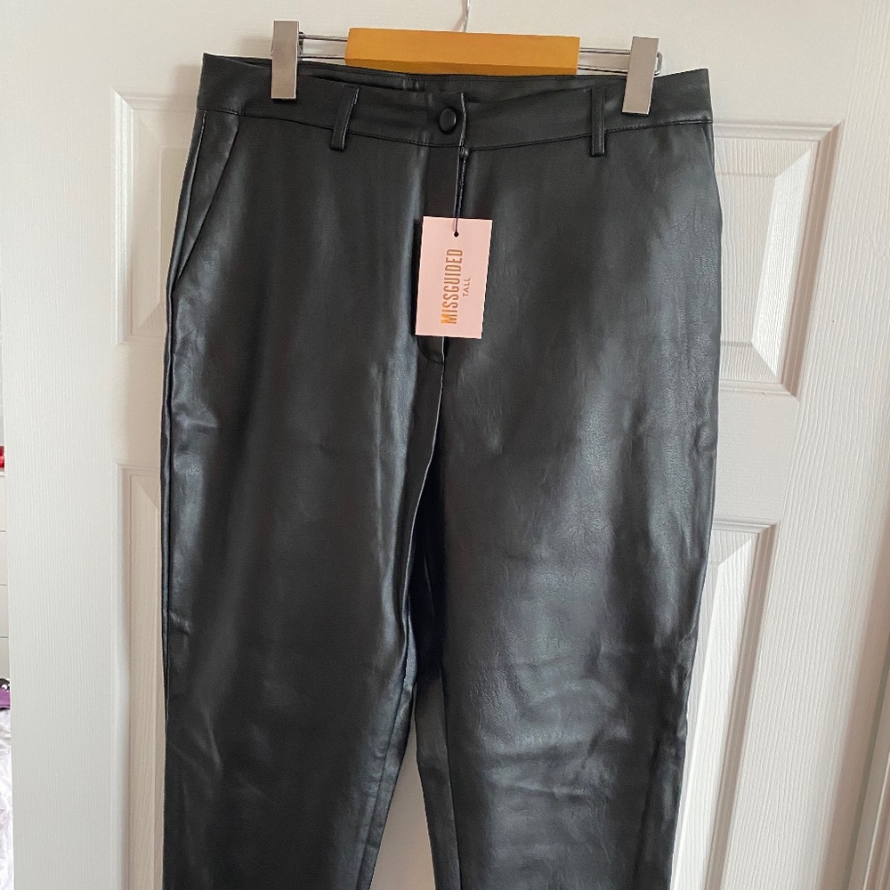 Missguided faux leather pants